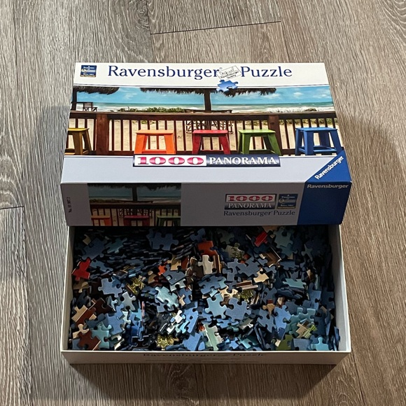EUC Panorama 1000 Pc Beautiful, Colorful Puzzle Tiki Bar, Bar Tiki, Labarra Tiki - Picture 3 of 8